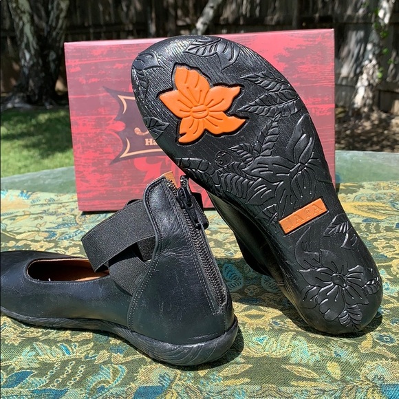 Jafa 103 Black Ballet Flat Size 37/7 - Picture 6 of 8